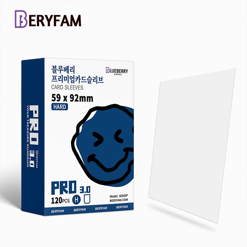 120ใบBERYFAMซองคลุมสลีฟ ชั้นนอก ซองใส่การ์ด 59x92 ซองใสแก้ว ซองใส ใส่การ์ด การ์ดไอดอลซีรีส์Blueberry
