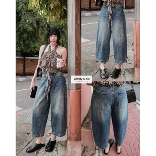 Wendy ●Midi Mom Jeans กางเกงยีนส์ทรงมัม 8ส่วน