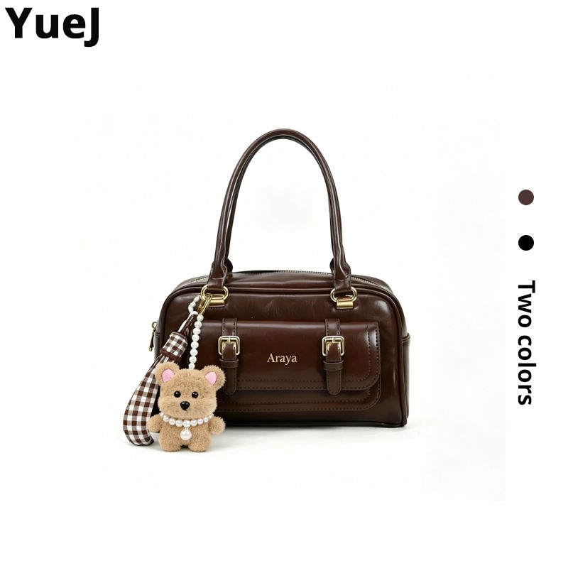 YueJ ของผู้หญิง กระเป๋าถือ ทันสมัยและอเนกประสงค์ ดีไซน์หรู หนังอย่างดี Fashion bags Size:28.5x8x16 cm - รูปที่ 7