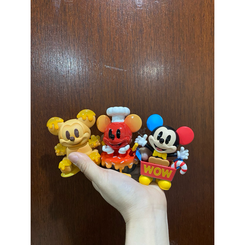 Popmart Disney Mickey Childhood 3 ตัว (📌Honey bread Mickey  📌Volcano cake mickey 📌Snack bucket Micke