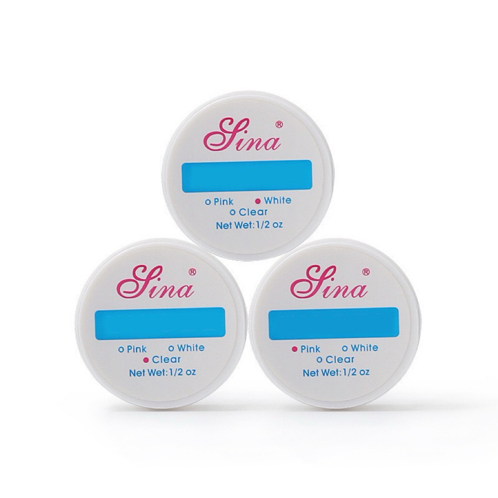 💅 Sina Builder Gel เนื้อใส / ชมพู / ขาว เจลสร้างทรงคุณภาพ ใช้ง่าย แข็งแรง ไม่ย้อย ✨ ขนาด 14 กรัม สิน