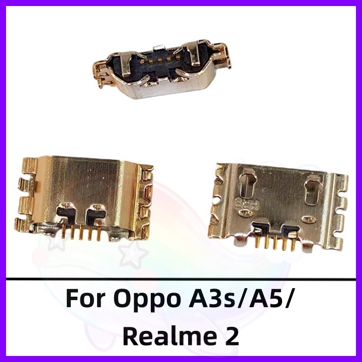 พอร์ตชาร์จ USB สําหรับ Realme 2 Oppo A3s A5 5-50 ชิ้น