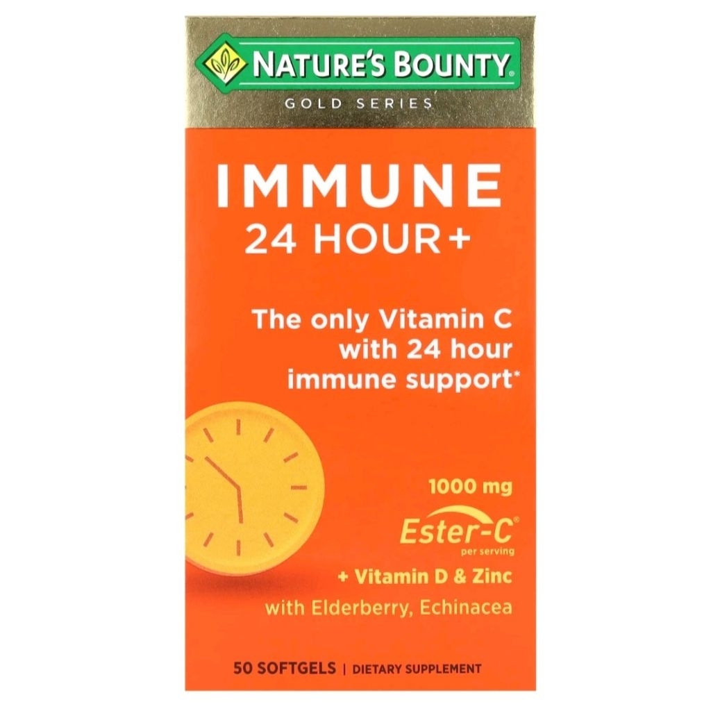 Nature's Bounty, Gold Series, Immune 24 Hour+, 50 Softgels