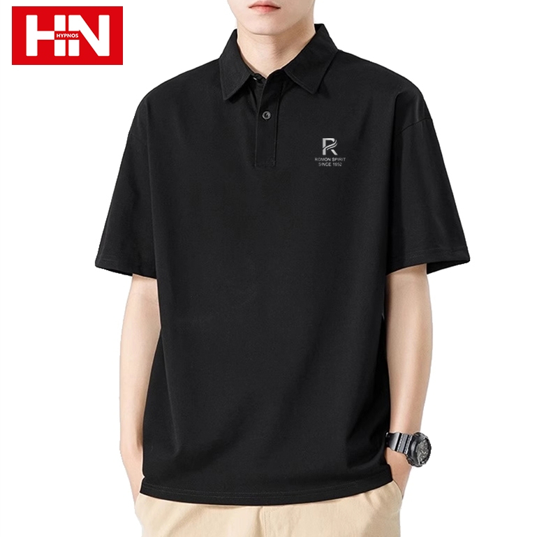HYPNOS Polo Shirt H 9001-R Collectionผ้าหนาทรงสวย ใส่ได้ทั้งชายหญิง ทรงหลวมสบาย รีดง่าย เสื้อยืดโปโลสีพื้น