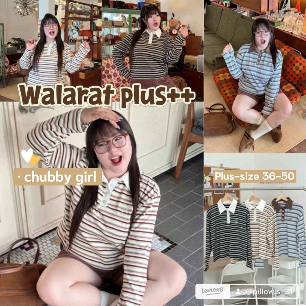 ส่วนลดโปรเปิดร้าน+ส่งฟรีโค้ดคุ้ม✅) พร้อมส่งเสื้อคอปกแขนยาวสุดชิค ใส่ได้ทุกวันแมตช์ง่ายสุดๆ”🌈(36-50)