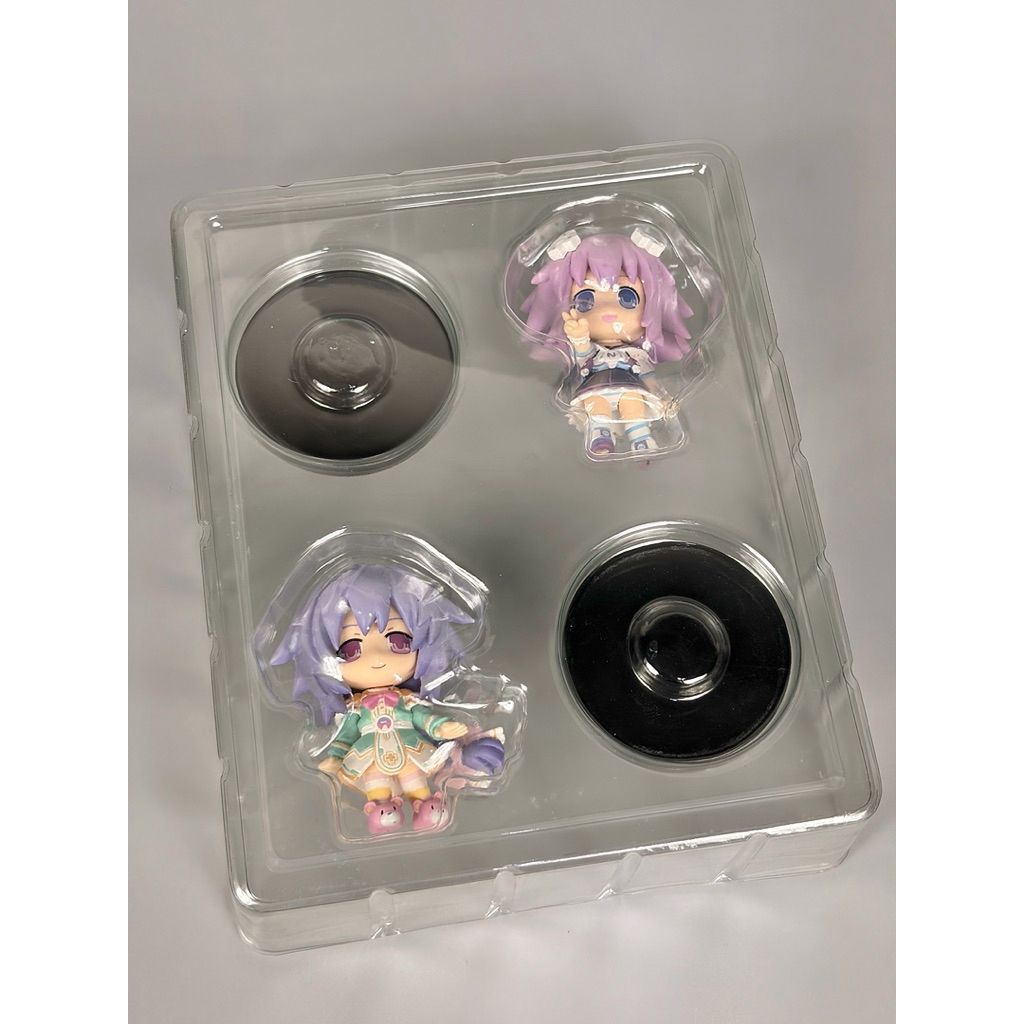 [งานแท้💯พร้อมส่ง] Hyperdimension Neptunia Victory Neptune & Plutia Mini Figure set Nepugure New