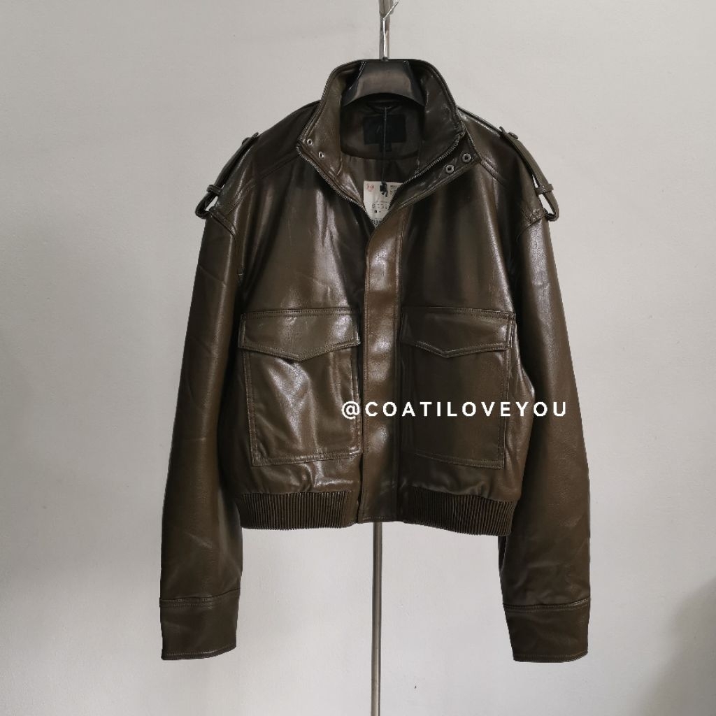 ZARA​ ​LEATHER​ EFFECT​ JACKET​