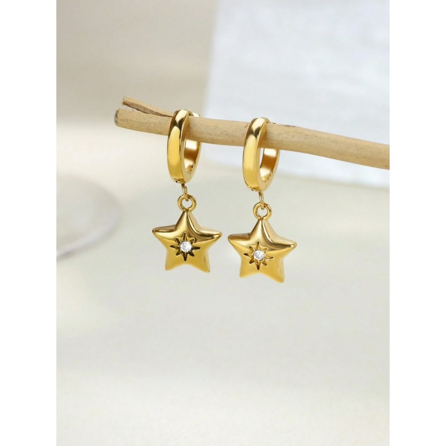 (2026 new collection) KYM.vibes - etoile drop earrings ต่างหูดาว ทำจากสแตนเลส