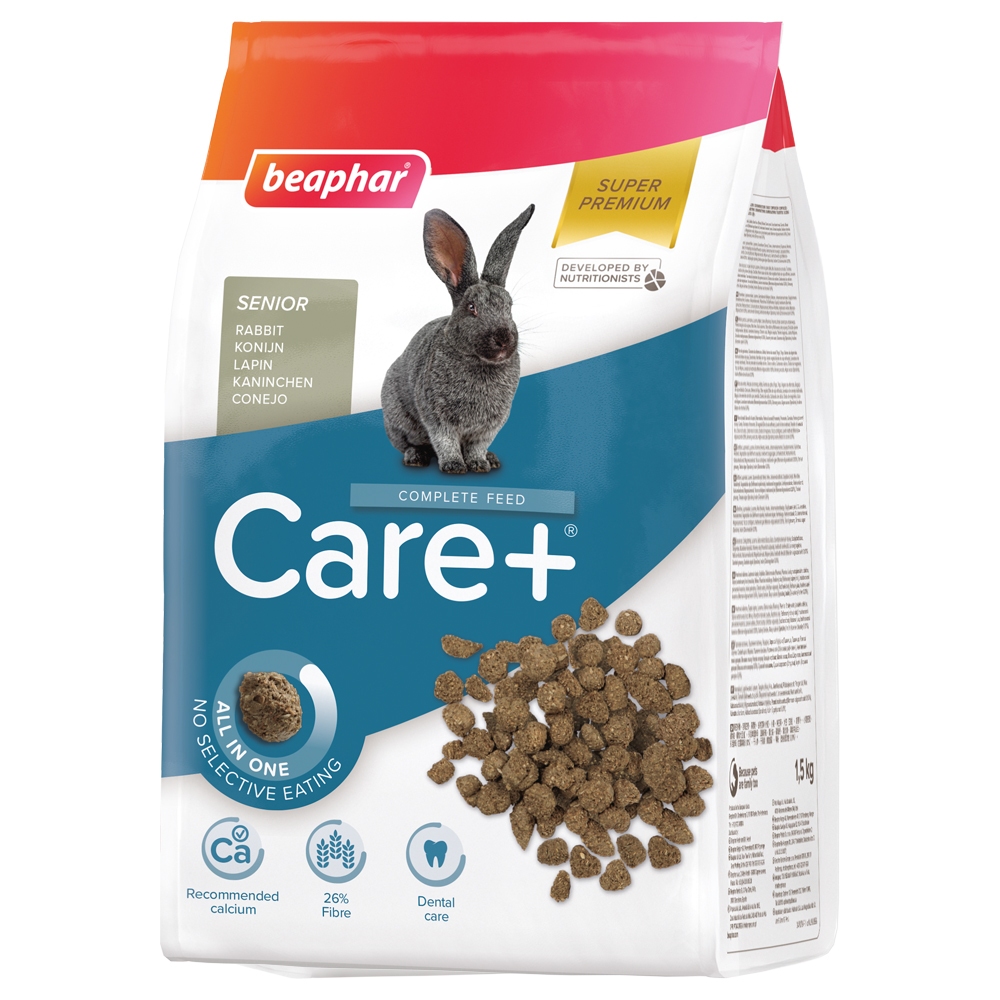Beaphar Care+ Senior Rabbit อาหารกระต่ายแก่ 6 ปีขึ้นไป 1.5 กก.เกรดซุปเปอร์พรีเมี่ยม จากเนเธอร์แลนด์