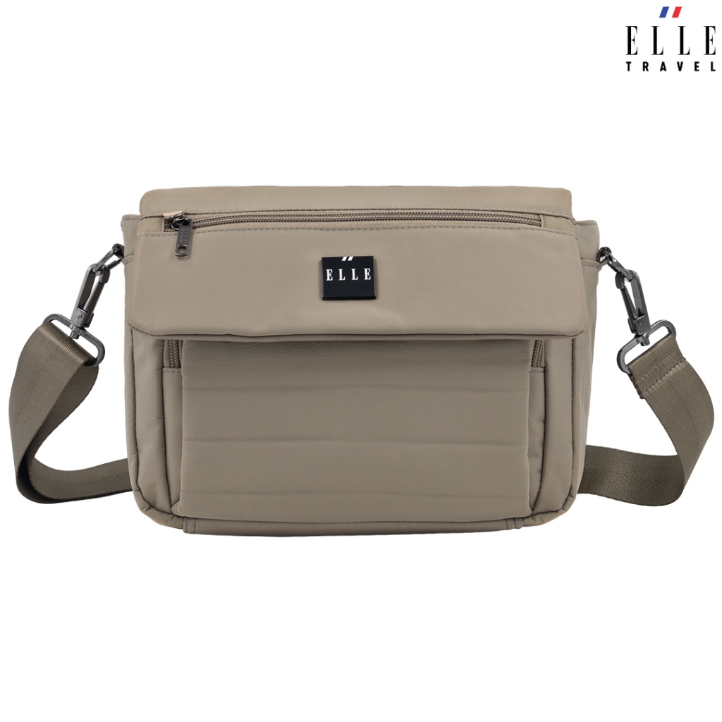 ELLE Travel Ripplel Bag Collection Horizontal Small Unisex Crossbody Bag