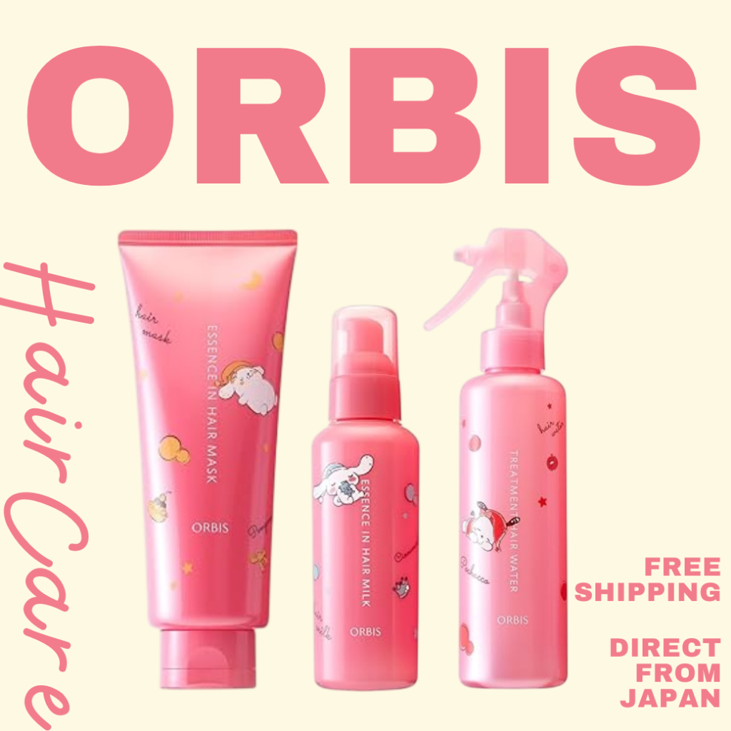 ORBIS Hair Care 3-Piece Set Sanrio Characters Limited Quantity (Hair Milk / Hair Water / Hair Mask) 