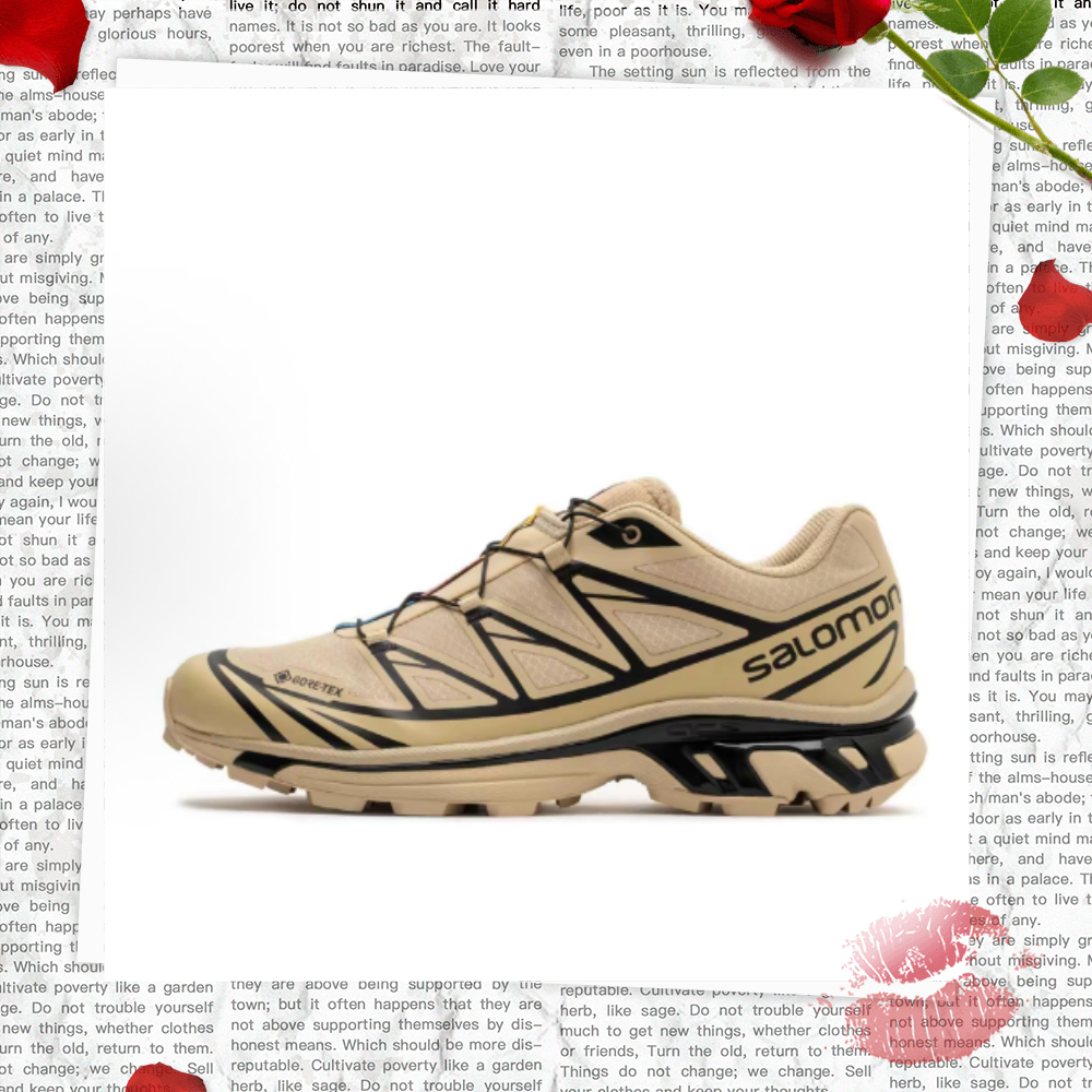 SALOMON XT-6 GTX low cut khaki color