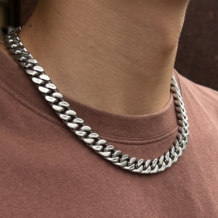 สร้อยคอคิวบา สไตล์ฮิปฮอป necklace เหมาะสำหรับคนส่วนใหญ่ 43+8ซม. ขัดเงา 6 ด้าน ทำจากเหล็กไทเทเนียม ราคา ถูกที่สุด ดีลบีเคเค แกลเลอรีภาพที่ 3