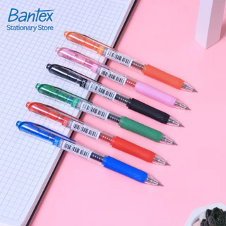 Bantex ปากกาลูกลื่น 0.5 มม.ปากกาเจล 6 สี รุ่นเขียนลื่นพิเศษ แห้งไว ไม่ซึมเปื้อน Pentel EnerGel
