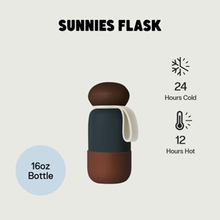 Sunnies Flask 16oz Bottle (Ready Made กระบอกน้ำขนาด 16 ออนซ์…