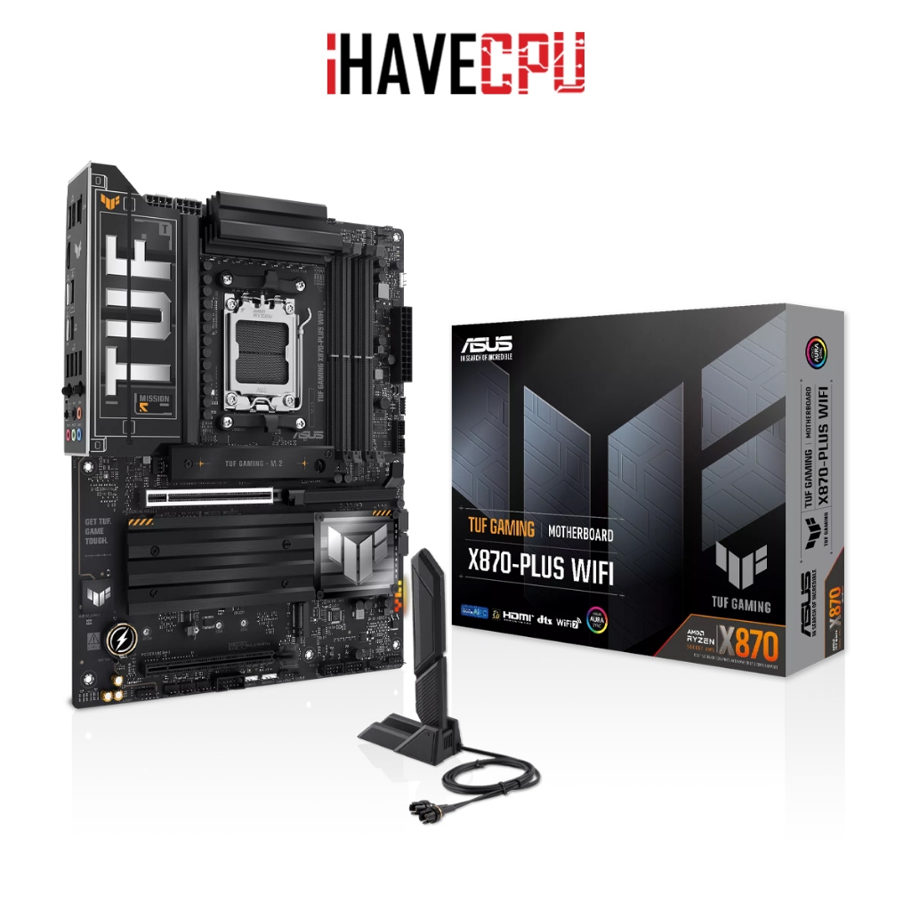 เมนบอร์ด (mainboard) iHAVECPU (AM5) ASUS TUF GAMING X870-PLUS WIFI