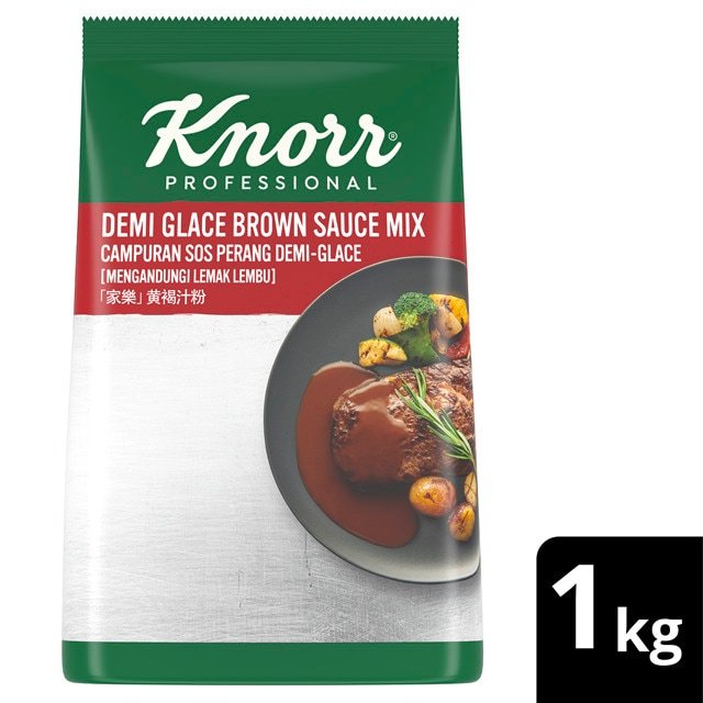 คนอร์ เดมิเกลซ บราวน์ ซอสมิกซ์  Knorr Professional Demi Glace Brown Sauce Mix 1kg