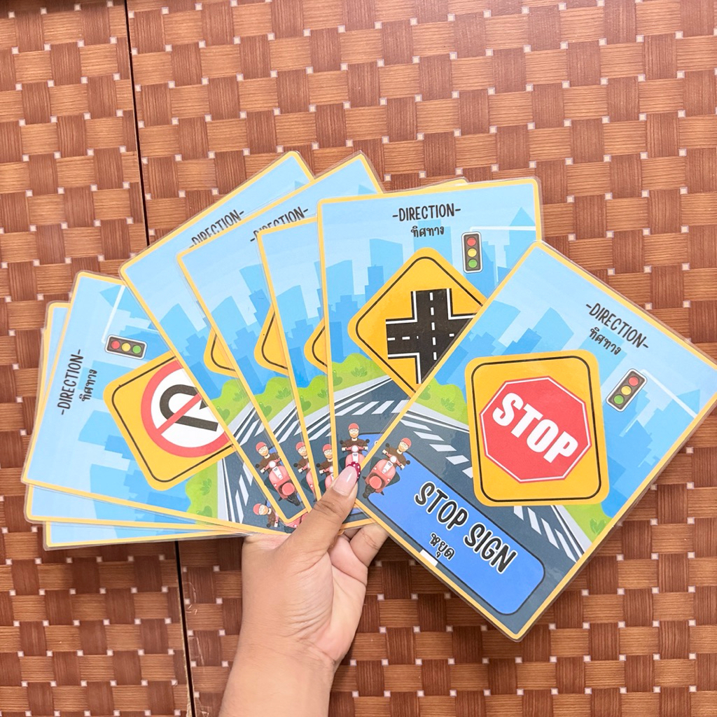 “Direction“ Flash Card สื่อการสอนวิชาภาษาอังกฤษ