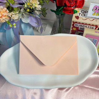 ซองจดหมายสีชมพูโอรส (ชมพูปนส้ม) ขนาด4*6นิ้ว