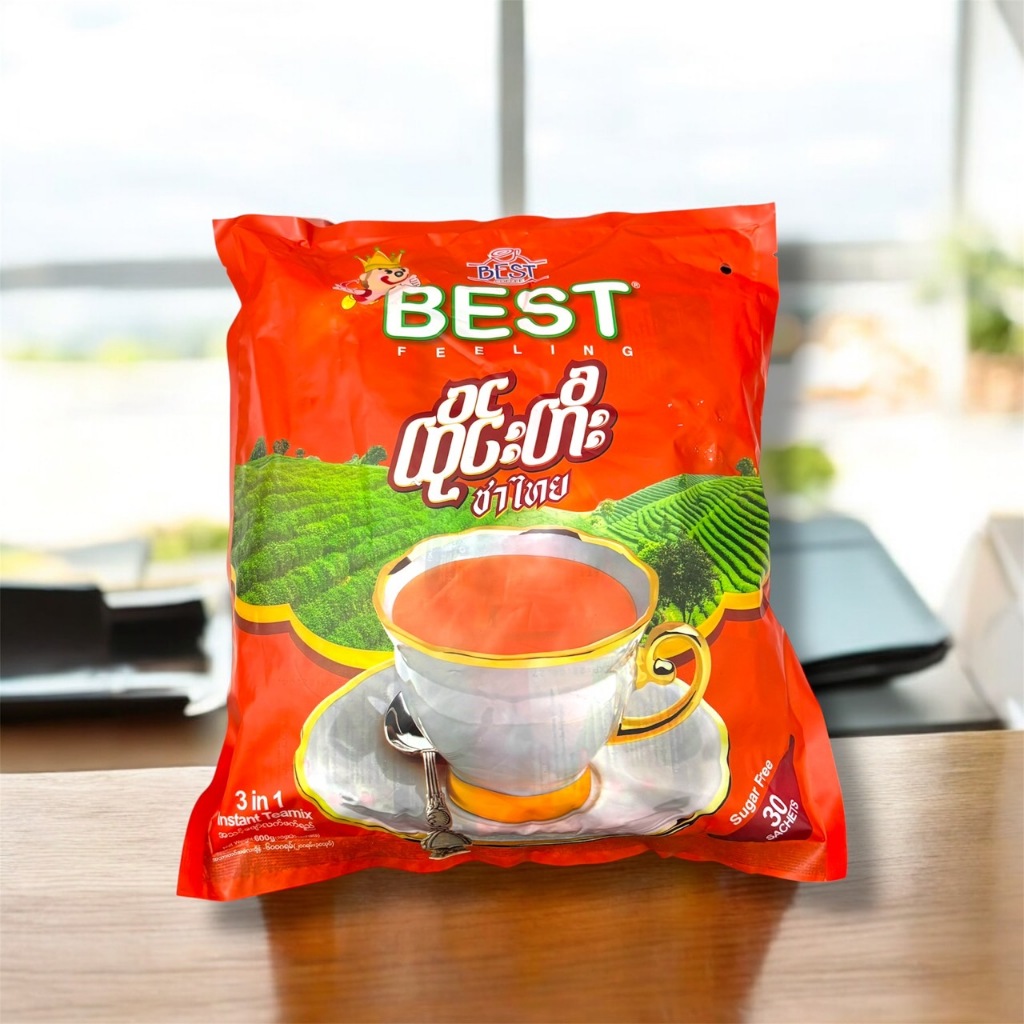 Best Feeling ชาไทยพม่า Bets feeling ห่อส้ม หอม มัน