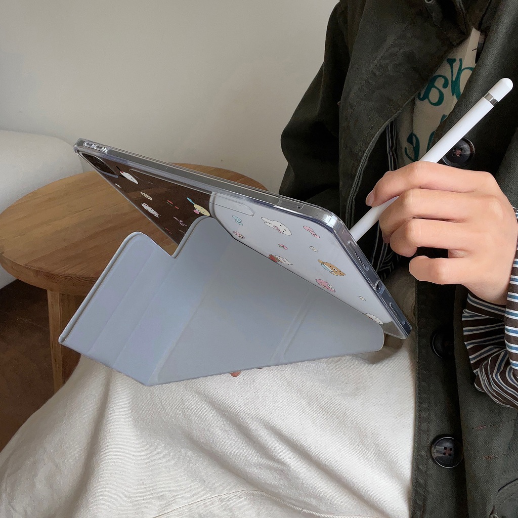 24 ชั่วโมง case iPad พับตัว Y Gen11 Air6 Air7 ที่ใส่ปากกา คุโรมิ Melody เคส iPad Gen10 Air8 Gen12 ราคา ถูกที่สุด ดีลบีเคเค แกลเลอรีภาพที่ 6