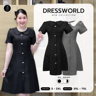 Fairyangelstore - เดรสยาวแขนสั้นผ้าทวิต (DW1255)