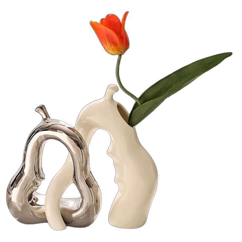 🔥ส่งไวจาก กทม🔥 ของตกแต่งบ้าน ครีมซอฟท์แพ็คพรีเมี่ยมความรู้สึกเครื่องประดับทีวีสำนักงานแจกันเซรามิกภาพศิลปะการถ่ายภาพตู้ไ - รูปที่ 3