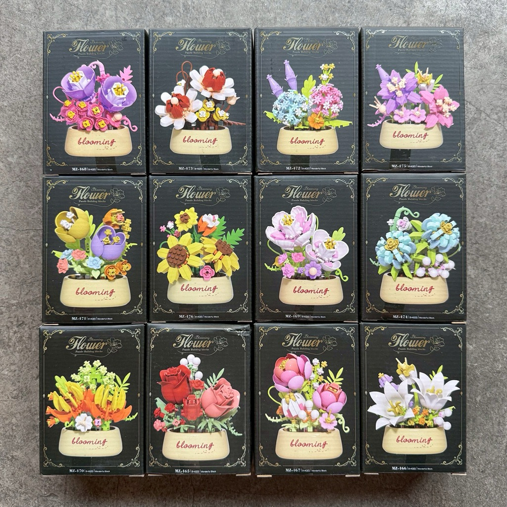 พร้อมส่งในไทย 🚚 ตัวต่อนาโน Size M - Blooming Flower