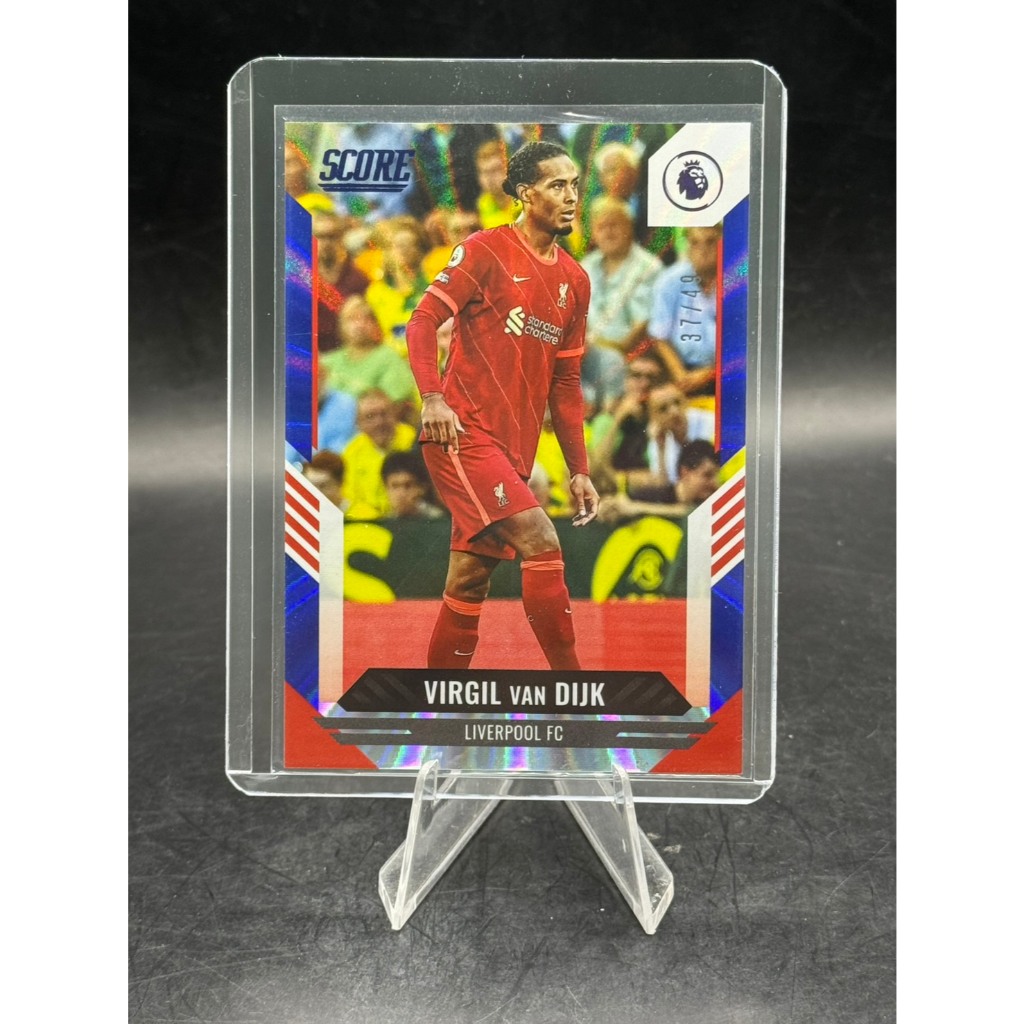 **Virgil van Dijk Laser Parallel /49 💎 VVD Liverpool Score Premier League การ์ดหายาก!**