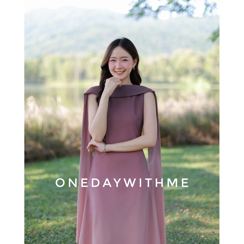 ODWM35 STELLA DRESS เดรสผ้าไล่สี