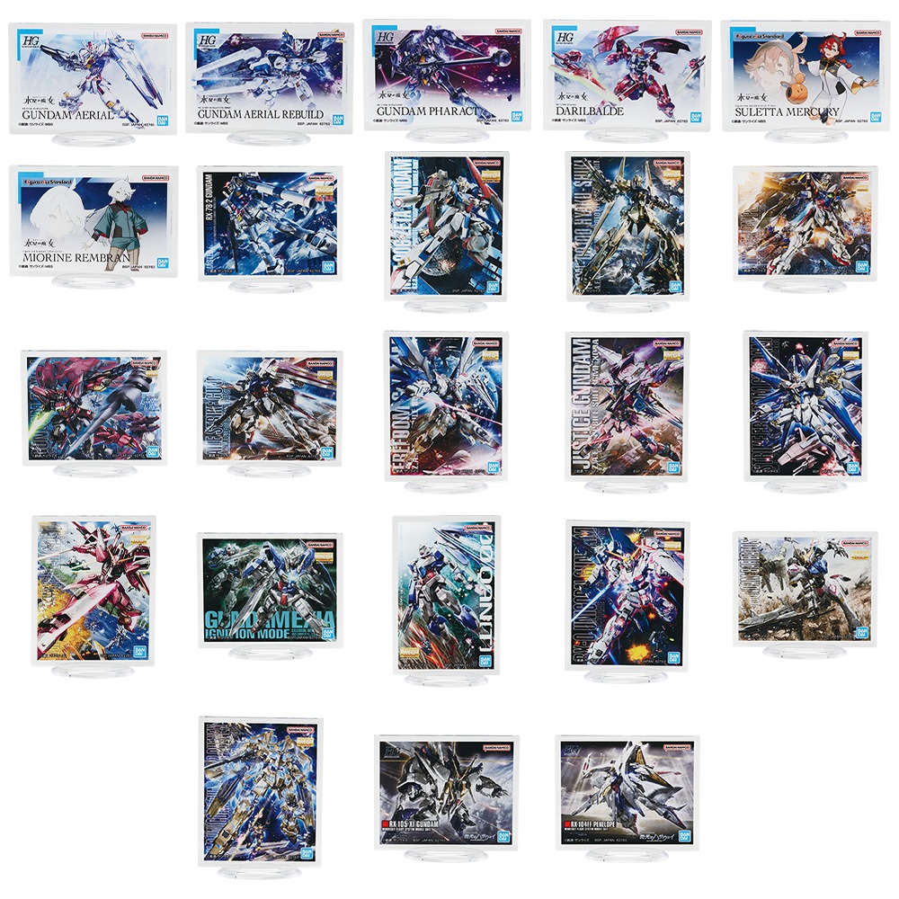 Gundam Gunpla Ichiban Kuji Prize J Acrylic Stand งานแท้ ของใหม่แกะเช็คลาย - รูปที่ 2