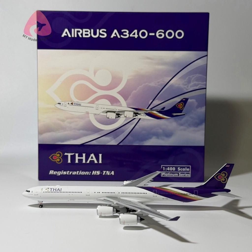 โมเดลเครื่องบิน Thai Airways A340-600 HS-TNA [PH11767 ] Phoenix Model 1:400 [พร้อมส่ง]