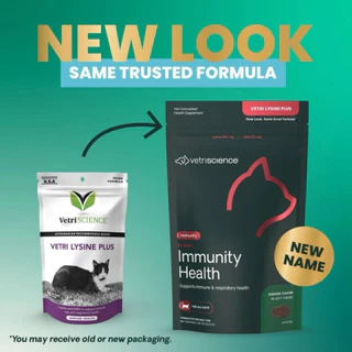 หมดอายุ 09/2027 ถูกที่สุด ขายดี ไลซีนแมว Vetri Science Lysine Plus 120 ชิ้น