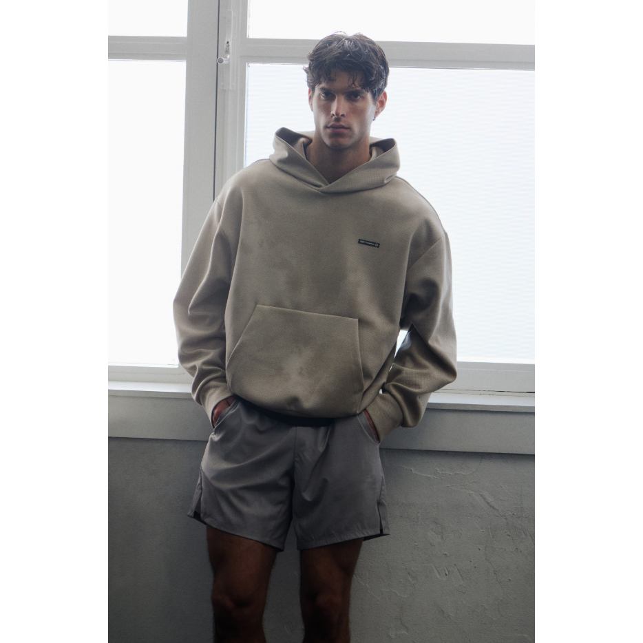 H&M(เอชแอนด์เอ็ม) เสื้อฮู้ดสปอร์ตทรงโอเวอร์ไซส์ พร้อมเทคโนโลยี DryMove™ Men Oversized Fit Sport hood