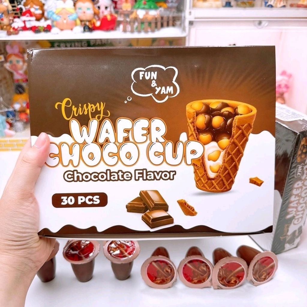 เวเฟอร์ ช็อกโก้ คัพ ไอติมช็อกโกแลตบิสกิต (1 กล่อง 30 ชิ้น)