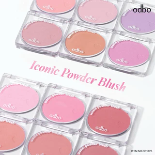 Odbo iconic powder blush OD1325 โอดีบีโอ ไอโคนิค พาวเดอร์ บลัช
