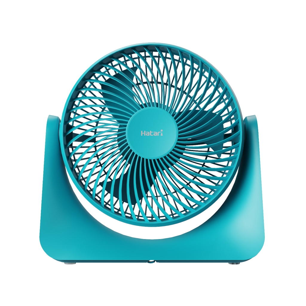 HATARI พัดลมพกพา 8 นิ้ว CYCLONE MAX สีฟ้า จัดส่งโดย HomePro