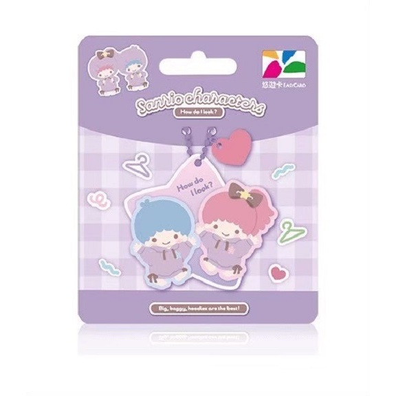 2024 TAIWAN EASYCARD : SANRIO LITTLE TWINSTAR (บัตร MRT/เมล์/จ่ายค่าสินค้า) จาก Taiwan ของใหม่ 100%