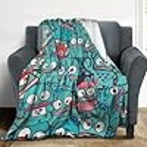 Cute Flannel Hangyodon Blanket / Flannel Lap Blanket