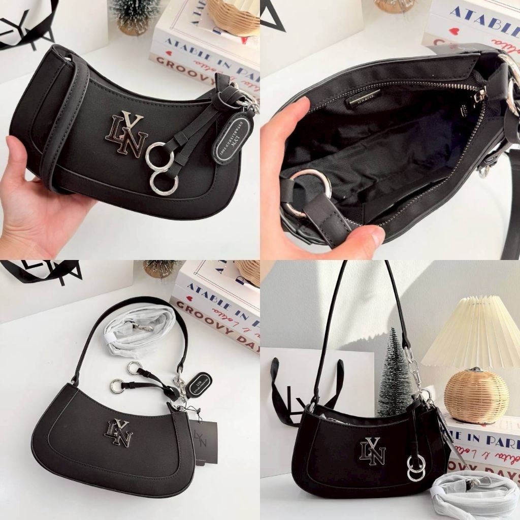 🌈พร้อมส่ง 𝐋𝐘𝐍 New Gastonia Rita Suede กระเป๋าทรงพอช-สะพายข้าง​ สาย​ 2 เส้น​ - รูปที่ 5