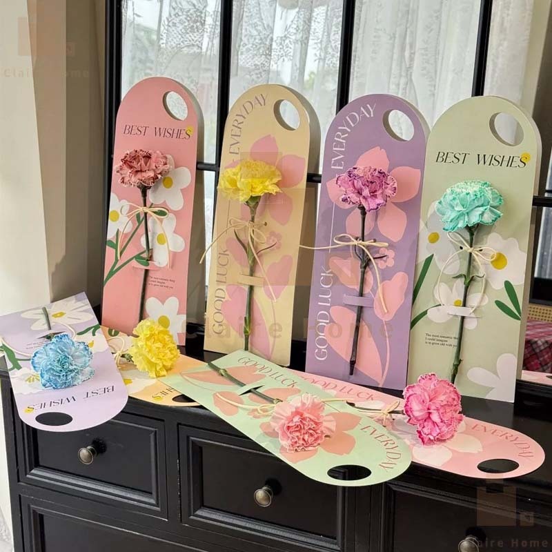 COD 5PCS การ์ดใส่ดอกไม้ DIY ของขวัญปัจฉิม แบบเดียว เป็นของขวัญ ให้แฟน คนสำคัญ ของขวัญปีใหม่ Claire