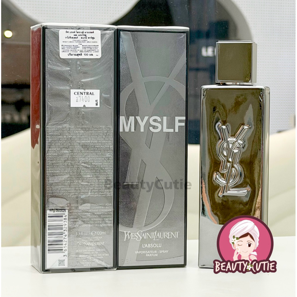 🌟Ysl Myslf L'Absolu 60/ 100 ml ผลิตปี 2025🌟ป้ายห้าง แท้💯 จาก Central