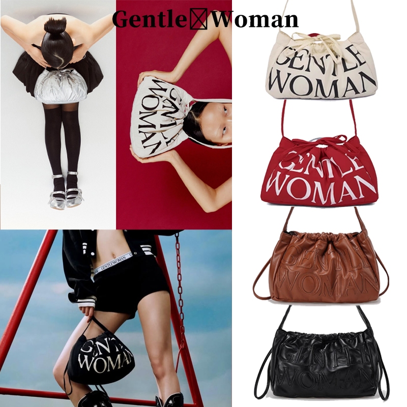 💯รุ่นใหม่ล่าสุด🥳Gentlewoman Soléa Bag/Satinelle Bag Dumpling Bag กระเป๋าเกี๊ยว drawstring Crossbody gentlewomen กระเป๋า