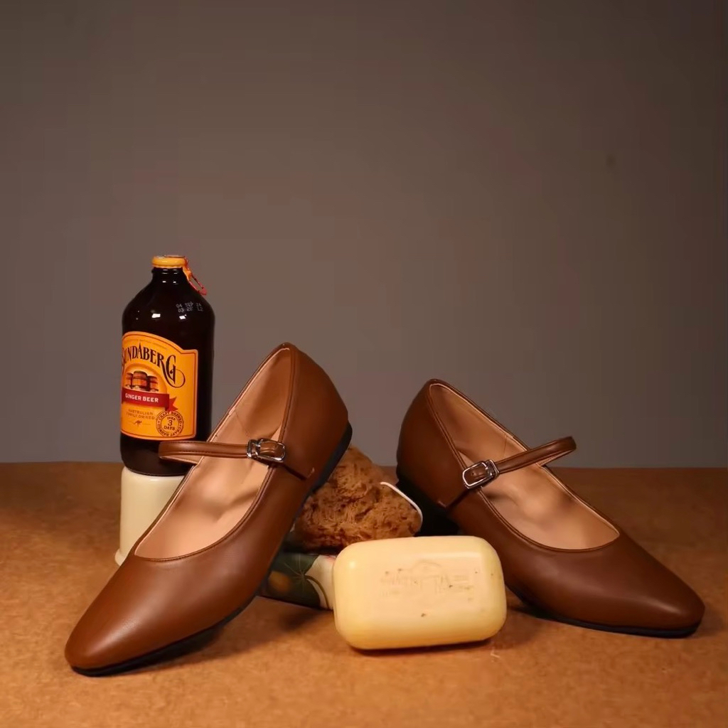 Heart Affair Shoes รุ่น Abbie Soft ballerina รองเท้า Marry Jane สี Brownie