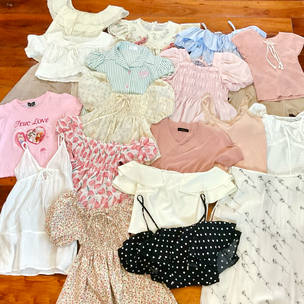 โล๊ะตู้(อัพเดท9/5/69) เสื้อผ้าน่ารักๆวัยรุ่น XS-Lราคาถูกๆ 10-59฿ – โปรปัง