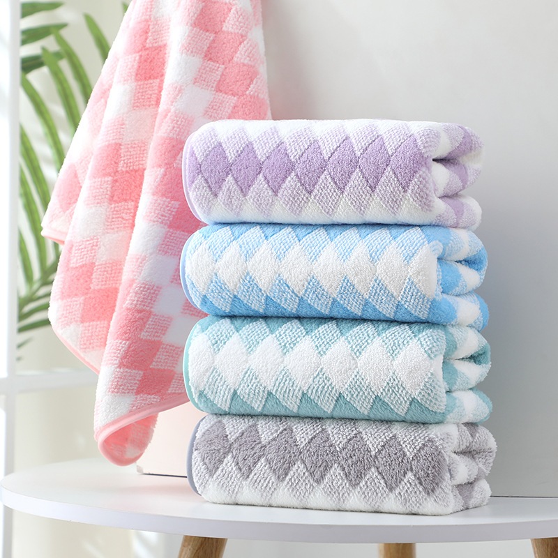 ผ้าเช็ดตัว ผ้าเช็ดผม cotton100% ขนาด35x75 ซม แห้งเร็วและสวยงาม เนื้อนุ่ม - รูปที่ 2