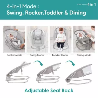 Mastela 3IN1 / 4IN1 Electric Baby Swing Bouncer Rocker เปลส่ายไฟฟ้าเด็ก Multi-Functional Baby Swing