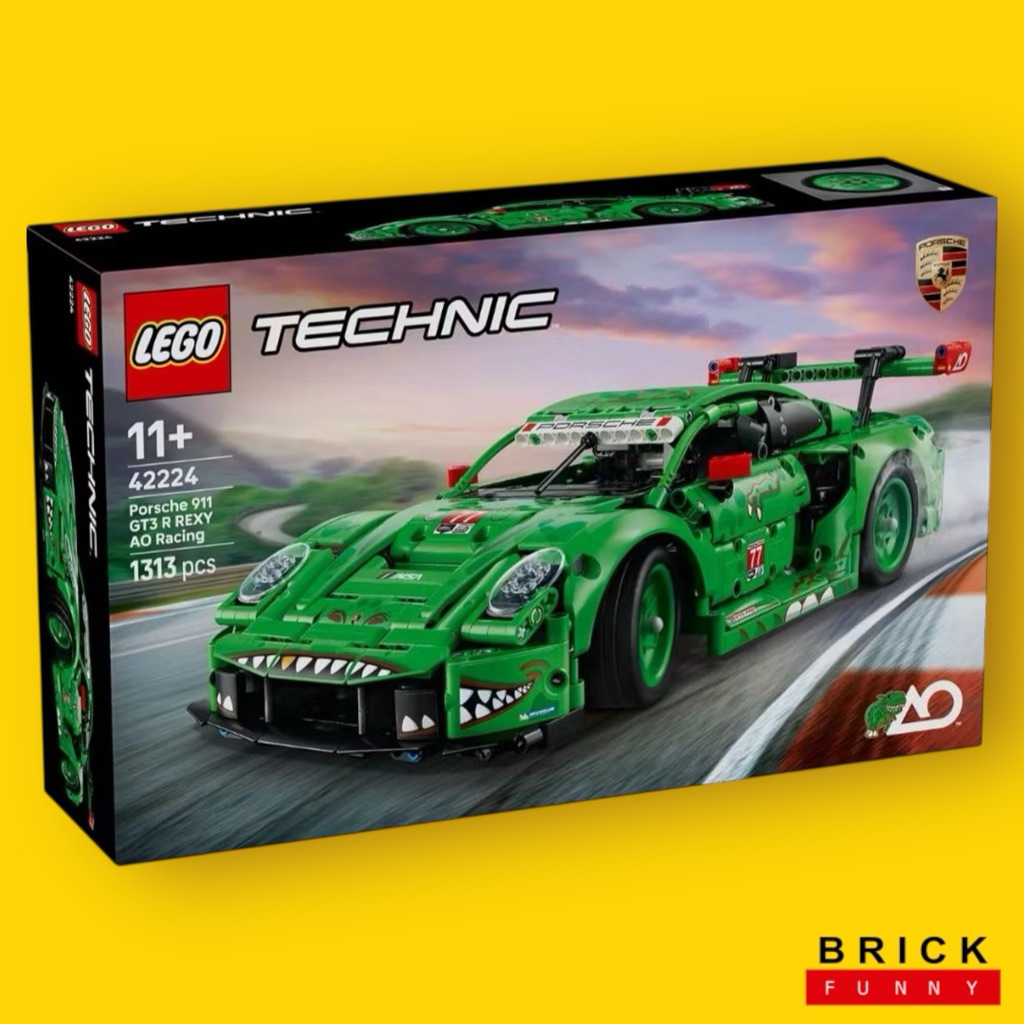 Lego Technic 42224 Porsche 911 GT3 R REXY AO Racing Car จัดส่งไว ของแท้ 100 %