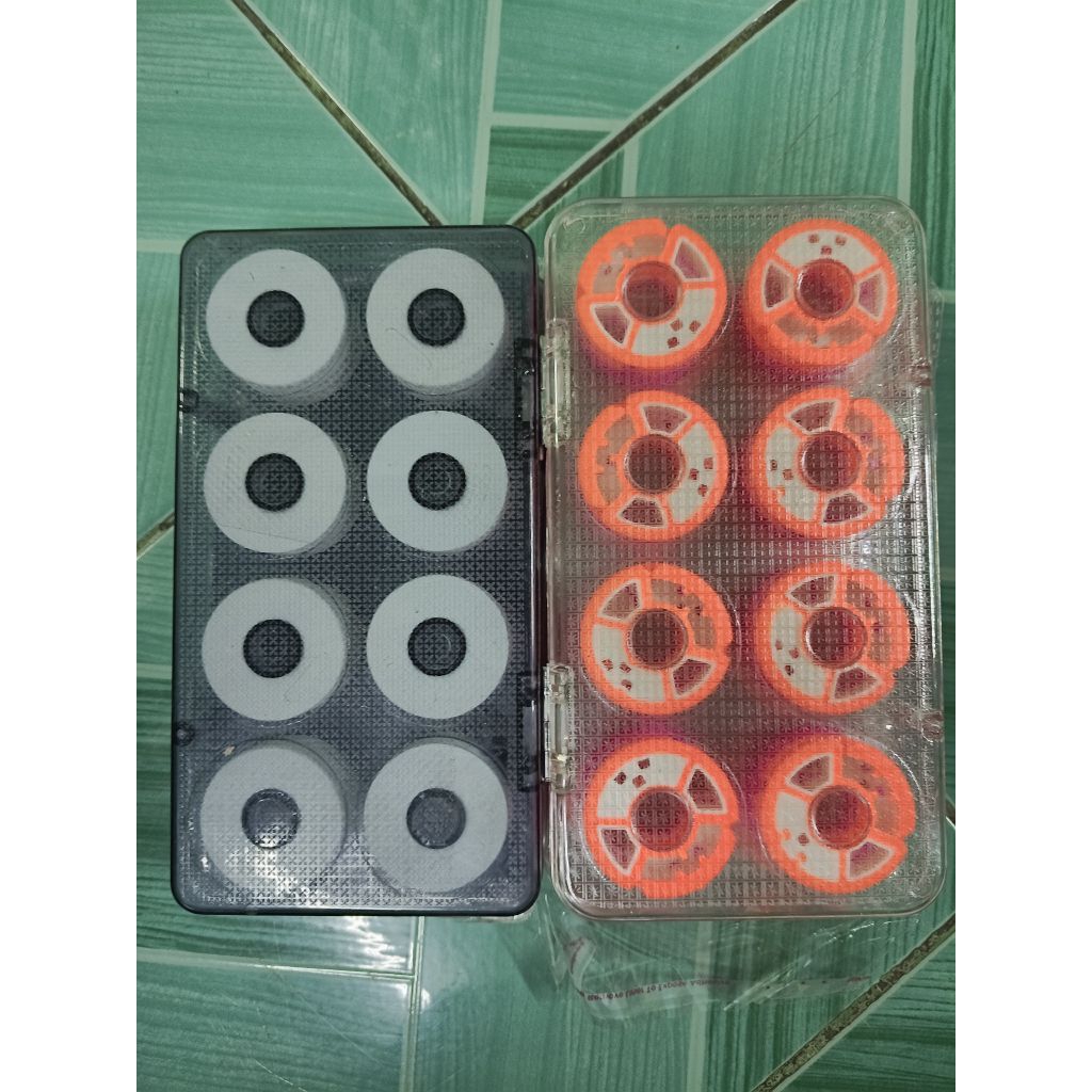 กล่องบรรจุโรลเก็บสายเบ็ดตกปลาเก็บโรลได้ 8กับ16ม้วนลายสวยๆ สินค้าพร้อมโรลสวยๆ