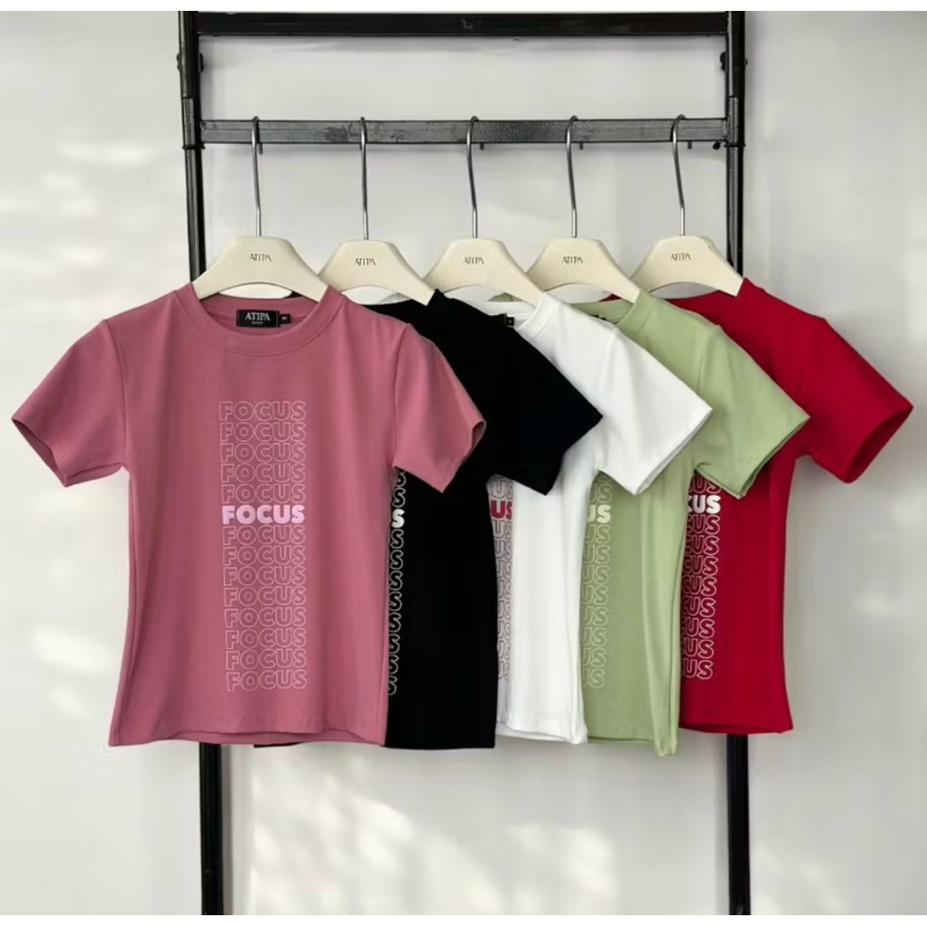 ✨NEW✨ Atipashop - FOCUS TOP เสื้อยืด แขนสั้น คอกลม size L
